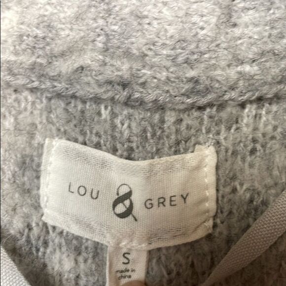 Lou & Grey Wool Blend Long Grey Sweater Vest/Duster w/Slits & Pockets (Small) - Picture 8 of 14
